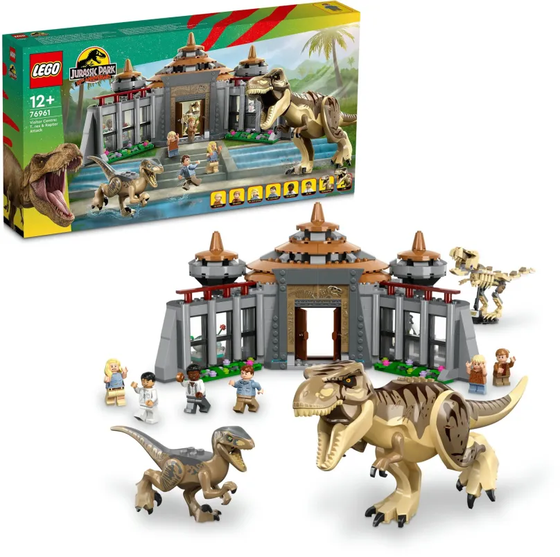 LEGO stavebnica LEGO® Jurassic World 76961 Návštevnícke centrum: útok T-rexe a raptora