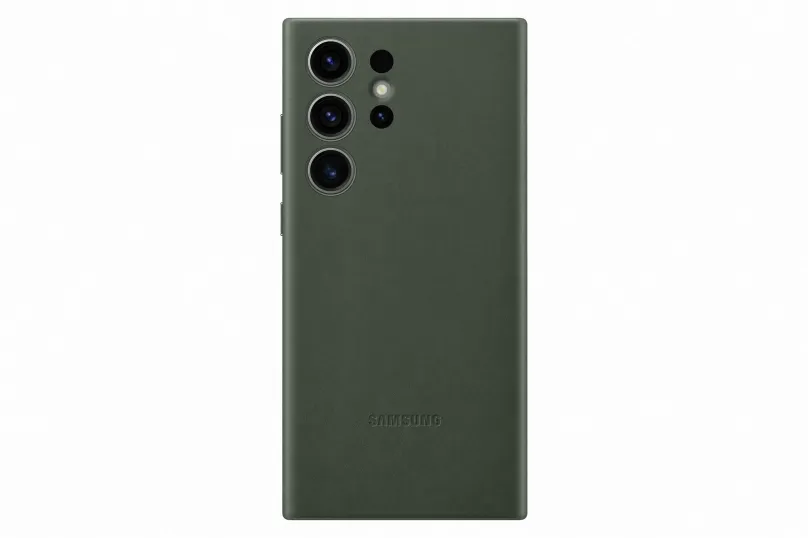 Kryt na mobil Samsung Galaxy S23 Ultra Kožený zadný kryt Green