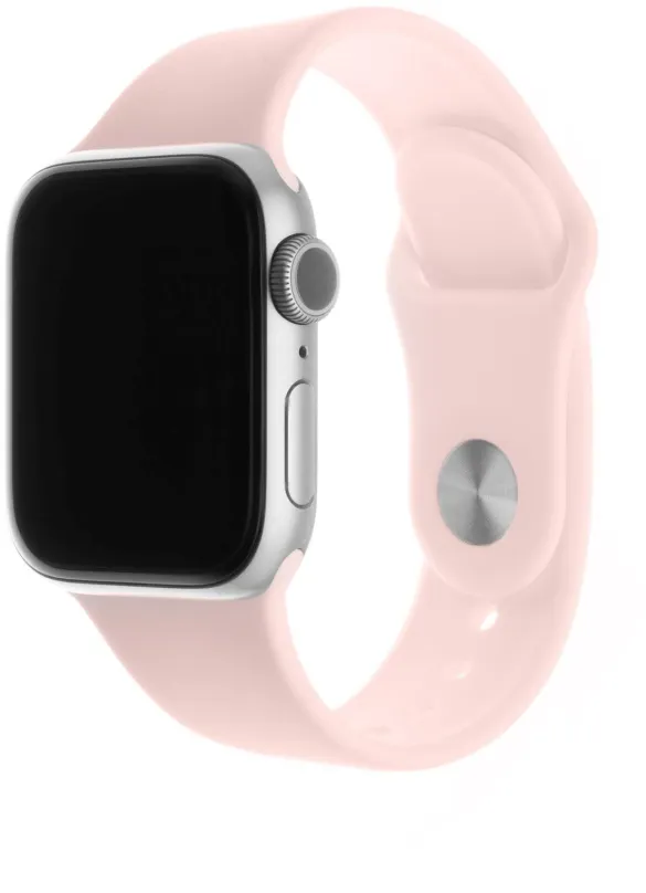 Remienok FIXED Silicone Strap SET pre Apple Watch 38 mm/40 mm ružový