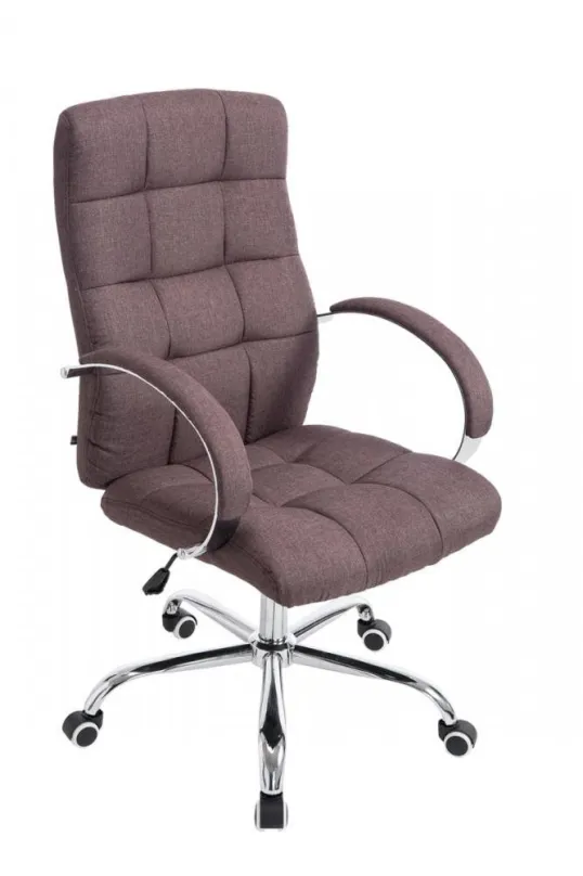 Kancelárska stolička BHM GERMANY Mikos, textil, hnedá