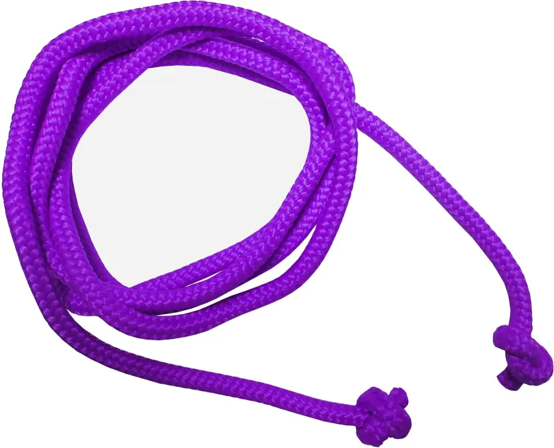 Švihadlo Gymnastické švihadlo fialové, klasické s dĺžkou 300 cm, materiál: nylon