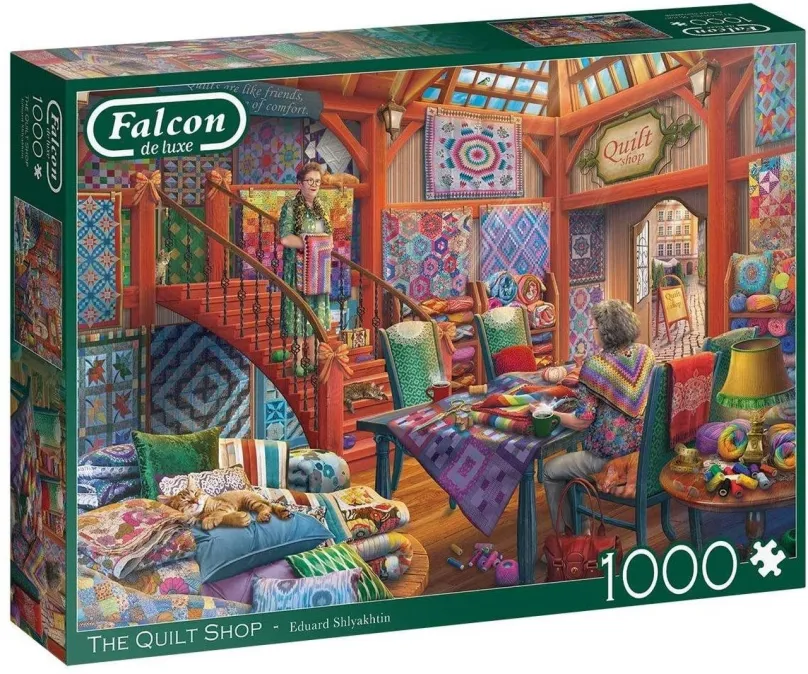 Puzzle Falcon Puzzle Obchod s prešívanými prikrývkami 1000 dielikov