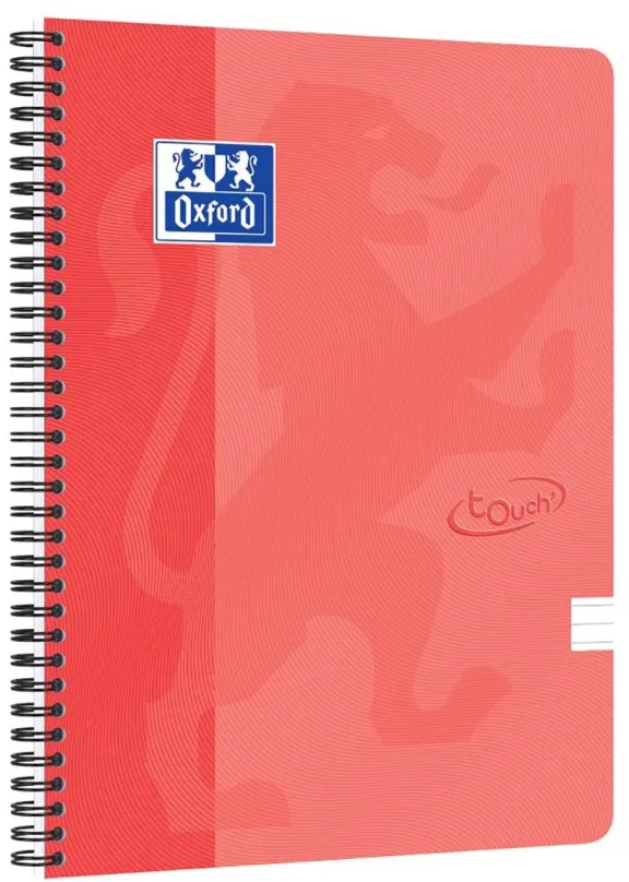 Zápisník OXFORD Nordic Touch A4+, 70 listov, linajkový, ružový