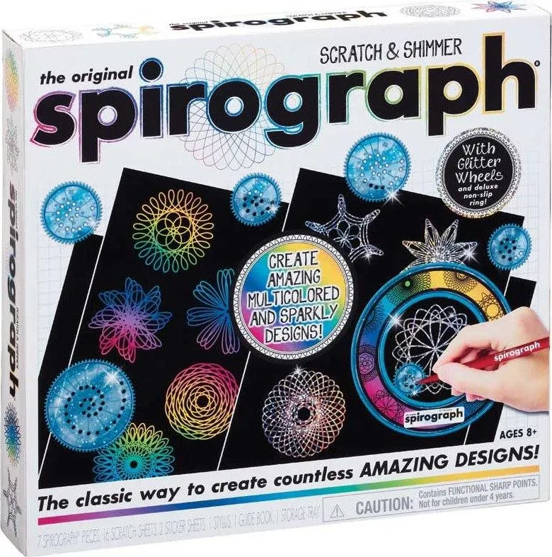 Kreatívna súprava Spirograpf Scratch&Shimmer