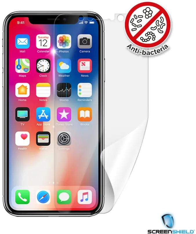 Ochranná fólia Screenshield Anti-Bacteria APPLE iPhone X na displej