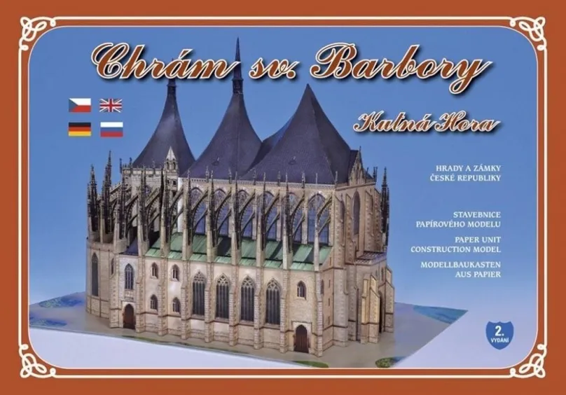 Vystrihovačky Chrám sv. Barbory Kutná Hora: Stavebnice papierového modelu