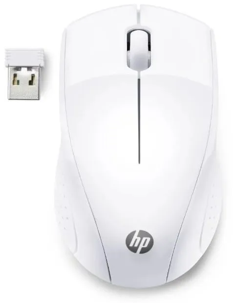 Myš HP Wireless Mouse 220 Snow White, bezdrôtová, symetrická, na AA batérie, citlivosť 160