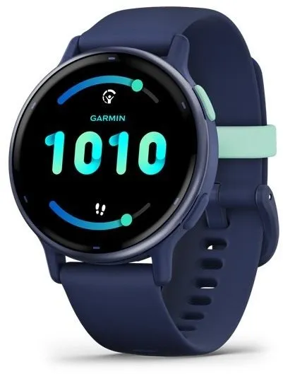 Chytré hodinky Garmin Vívoactive 5 Navy, pre mužov aj ženy, AMOLED displej, GPS, NFC platb