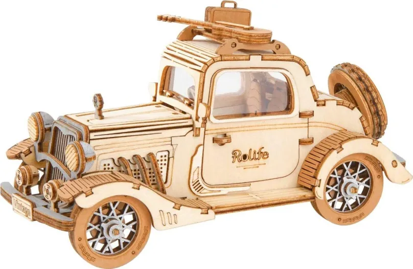 3D puzzle Robotime Rolife 3D drevené puzzle Historický automobil 164 dielikov