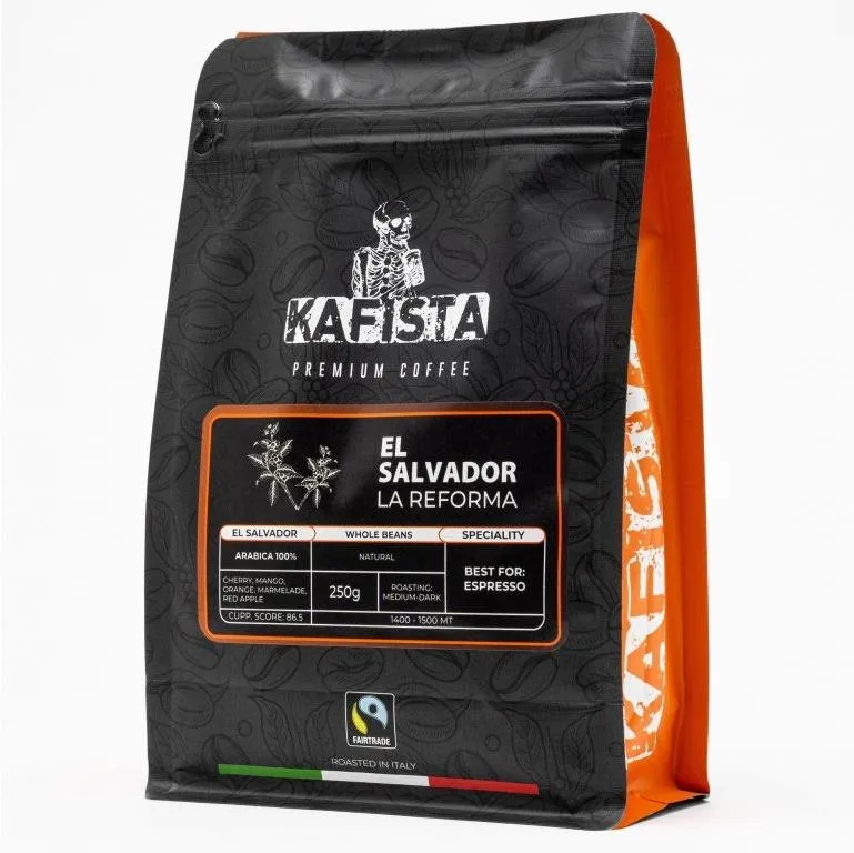 Káva Kafista Výberová káva "EL Salvador La Reforma" - Zrnková Káva, 100% Arabica 250 g