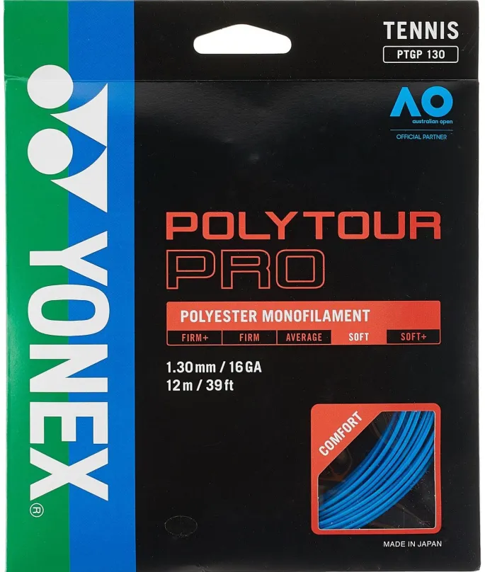 Tenisový výplet Yonex Poly Tour PRO 130, 1,30 mm, 12m, modrý
