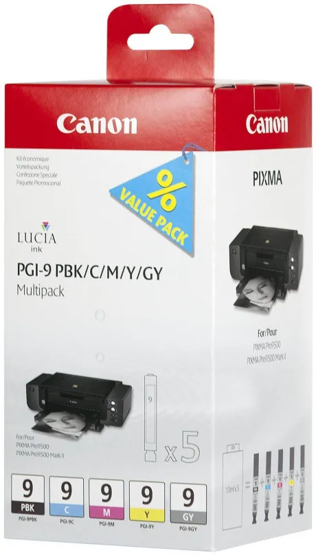 Cartridge Canon PGI-9 PBK / C / M / Y / GY MultiPack