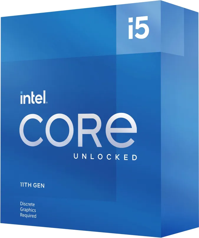 Procesor Intel Core i5-11600KF, 6 jadrový, 12 vlákien, 3,9 GHz (TDP 125W), Boost 4,9 GHz,