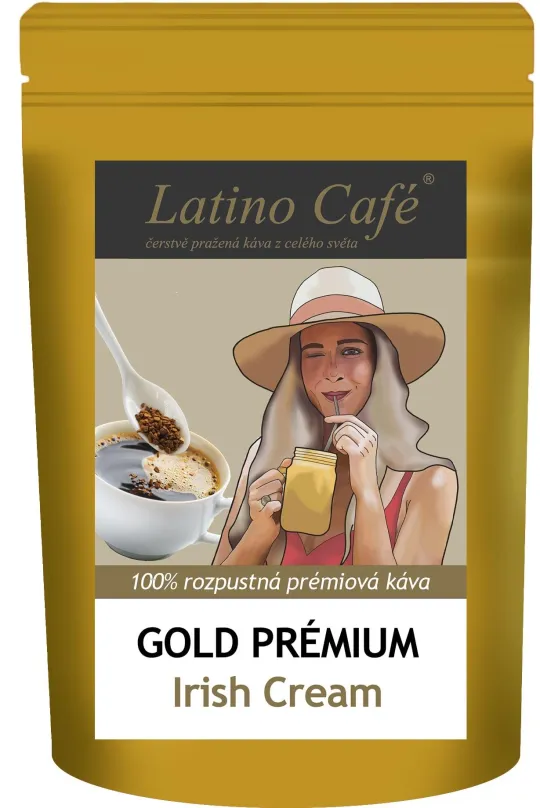 Káva Latino Café Instant Gold Irish Cream, variant Gold instant 500 g