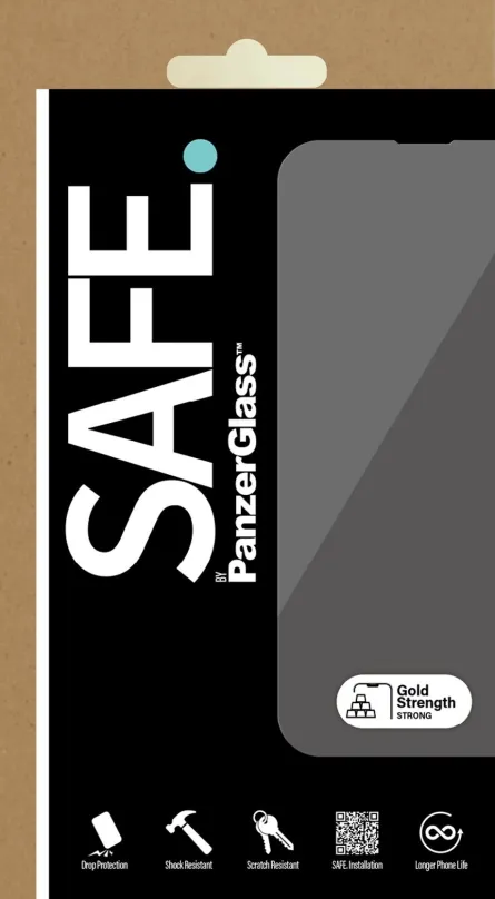 Ochranné sklo SAFE. by Panzerglass Oppo A76, pre Oppo A76, tvrdosť 9H, hrúbka 0,33 mm, s