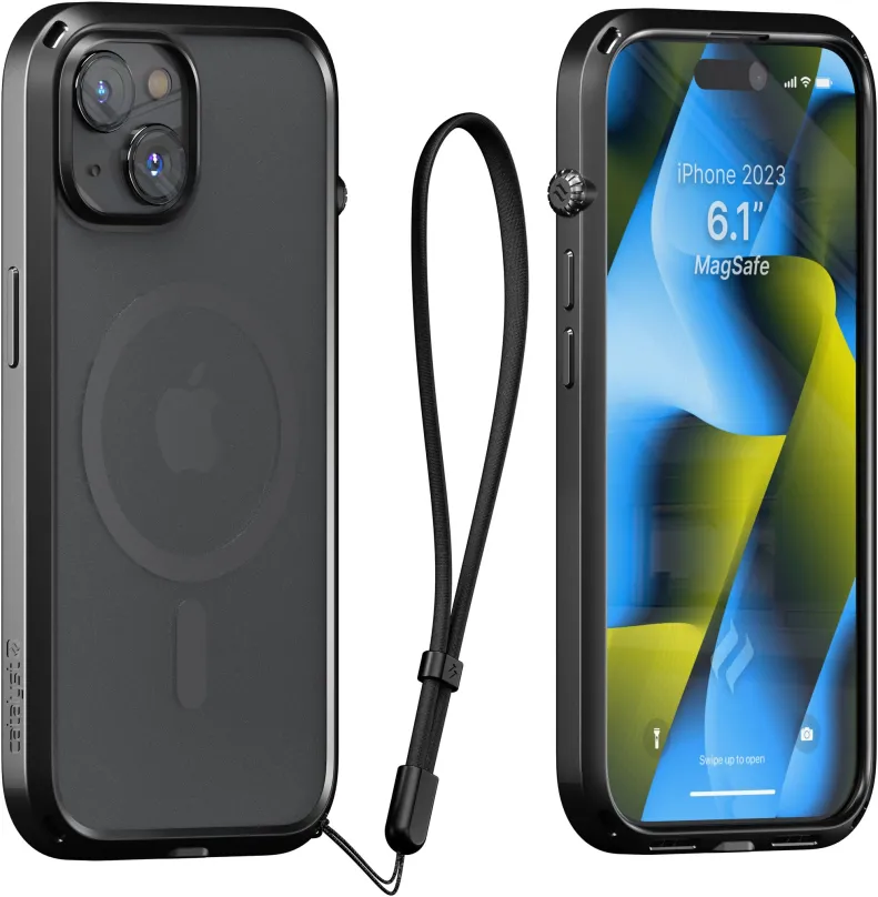 Kryt na mobilný telefón Catalyst Influence Case MagSafe stealth black iPhone 15