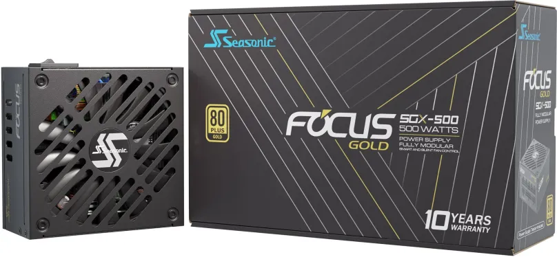 Počítačový zdroj Seasonic Focus SGX 500 Gold, 500W, SFX, 80 PLUS Gold, účinnosť 90%, 2 ks