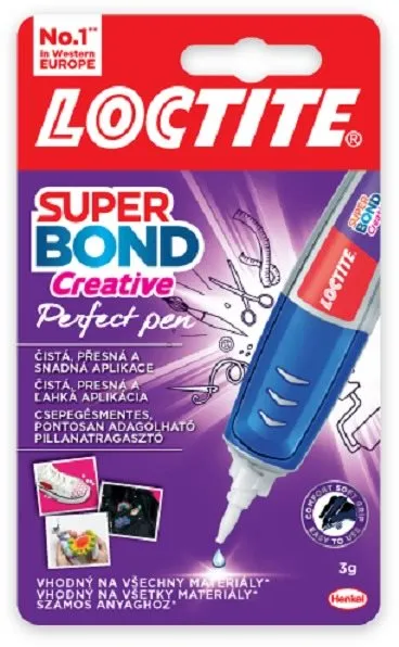 Lepidlo LOCTITE Perfect pen 3 g, sekundové, zaistí pevný typ spoja, vhodné na použitie na