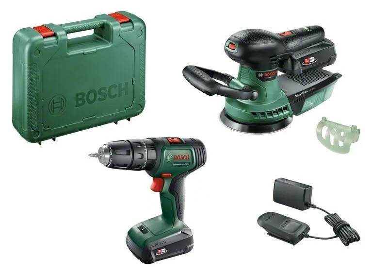 Aku vŕtačka Bosch UniversalImpact 18V + AdvancedOrbit 18, 2x 1.5 Ah, nabíjačka, kufor 0.603.9D4.10A