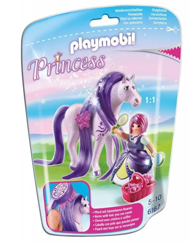 Set figúrok a príslušenstva Playmobil 6167 Princezná Viola s koňom