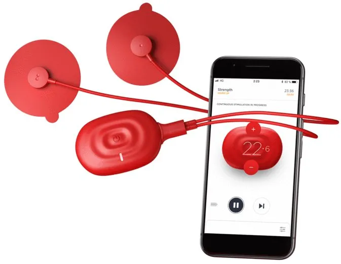 Elektrostimulátor PowerDot Uno Gen 2, red, stimulátor svalov, pripojenie cez Bluetooth, mo