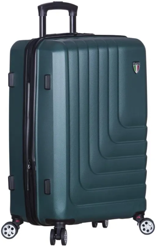 Cestovný kufor TUCCI T-0128/3 L ABS - zelená