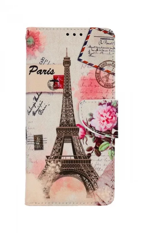 Puzdro na mobil TopQ Puzdro Samsung A13 knižkové Eiffelova veža 73551