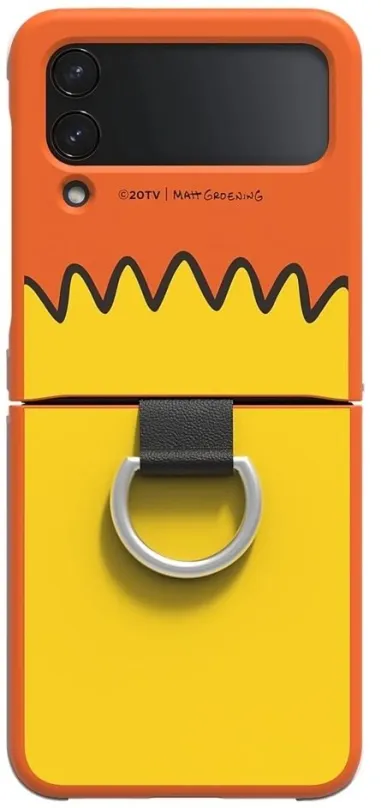 Puzdro na mobil Samsung Silicone Cover Ring Z Flip4, Bart Simpson