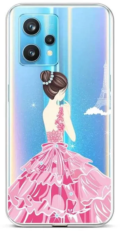 Kryt na mobil TopQ Kryt Realme 9 Pro+ silikón Pink Princess 73271