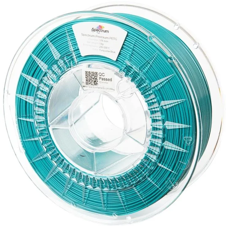 Filament Filament Spectrum Premium PET-G 1.75mm Turquoise Blue 1kg,  materiál PETG, priemer 80601