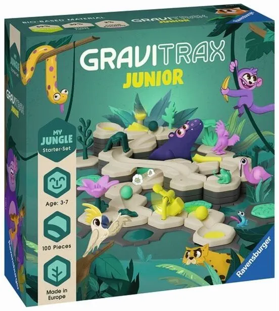 Guľôčková dráha GraviTrax Junior Štartovacia sada Džungľa