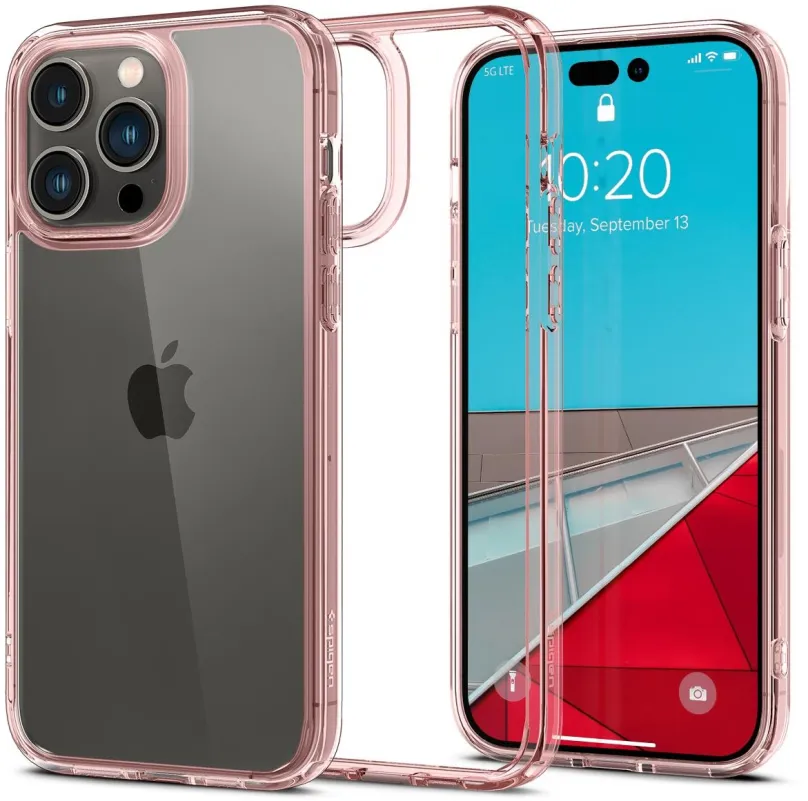 Kryt na mobil Spigen Ultra Hybrid Rose Crystal iPhone 14 Pro Max, pre Apple iPhone 14 Pro
