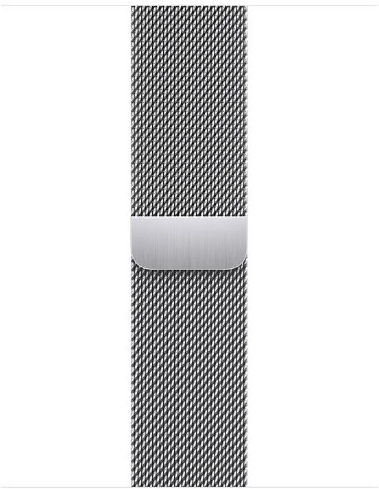 Remienok Apple Watch 45mm Strieborný milánsky ťah remienok