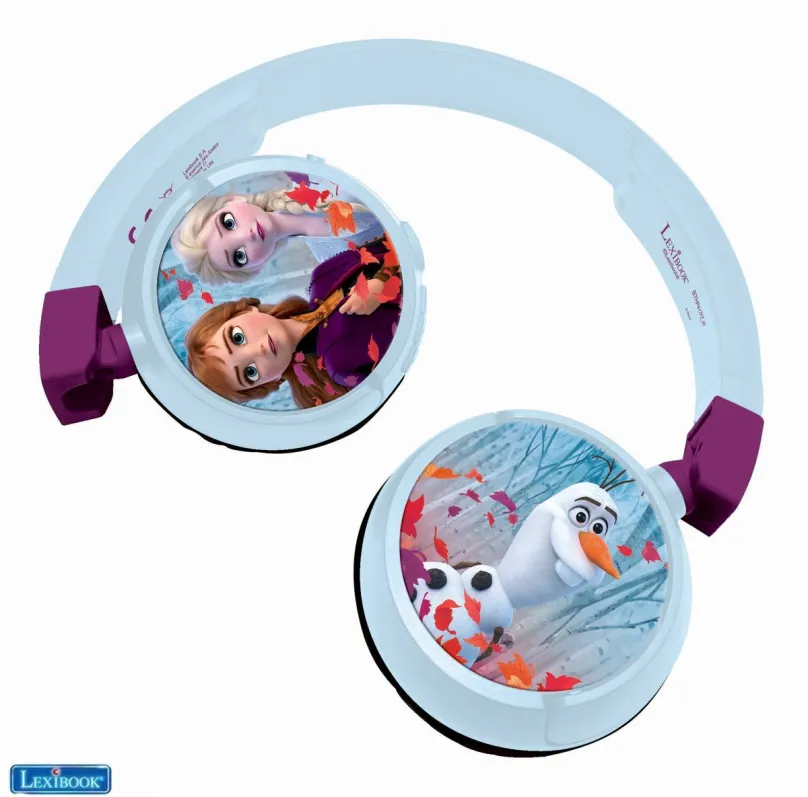 Bezdrôtové slúchadlá Lexibook Frozen Slúchadlá 2v1 Bluetooth® s bezpečnou hlasitosťou pre deti