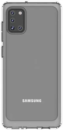 Kryt na mobil Samsung Polopriehľadný zadný kryt pre Galaxy A31 priehľadný