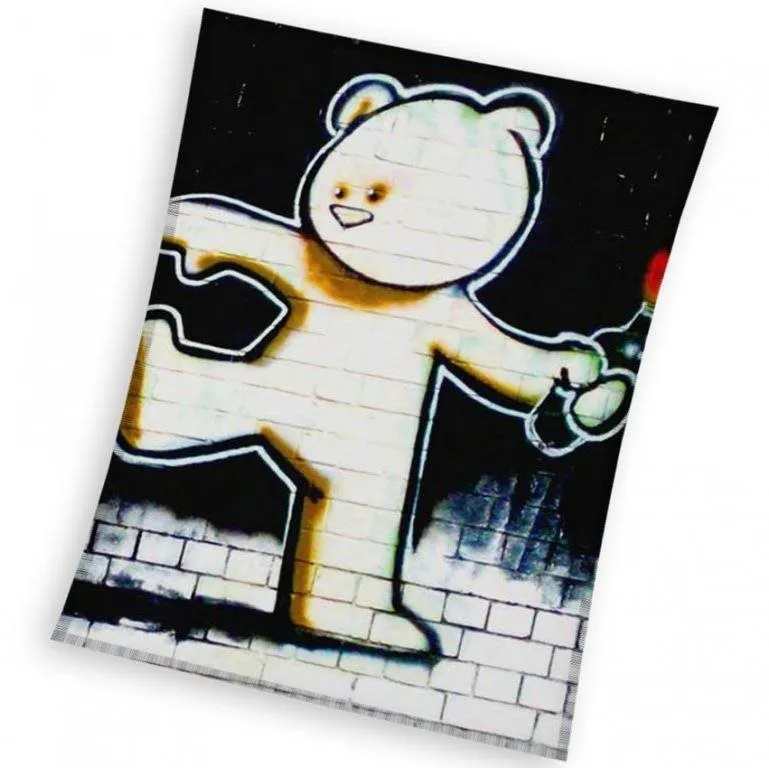 Deka CARBOTEX detská deka Banksy Medvedík Mild Mild West 150x200 cm