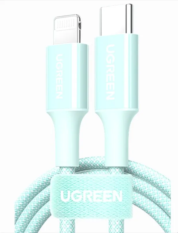 Dátový kábel UGREEN USB-C to Lightning Cable 1m (Green)