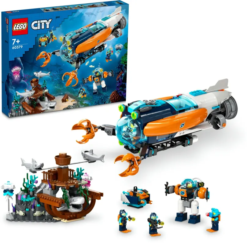 LEGO stavebnica LEGO® City 60379 Hlbinná prieskumná ponorka