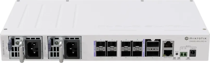Switch MikroTik CRS510-8XS-2XQ-IN, do racku, 1x RJ-45, 10x SFP, l3 (smerovač), port mirror