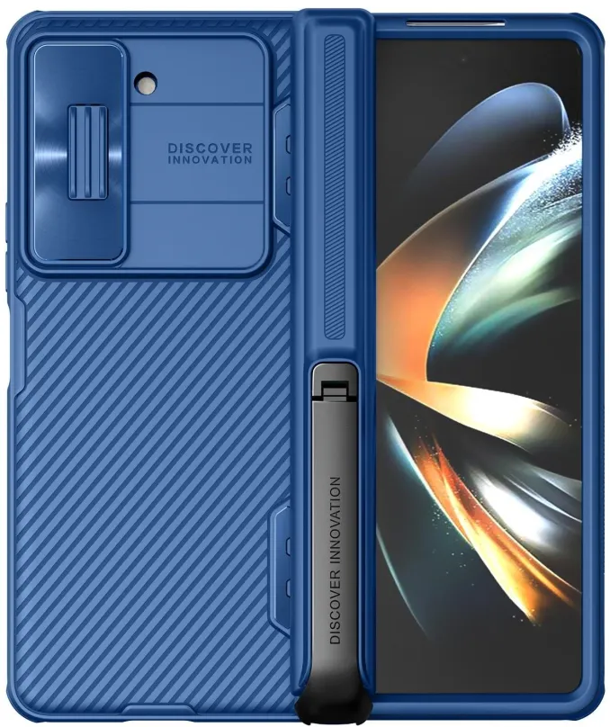 Kryt na mobil Nillkin CamShield FOLD Stand Zadný Kryt pre Samsung Galaxy Z Fold 5 Blue