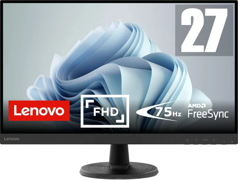 LCD monitor 27" Lenovo D27-40 čierny