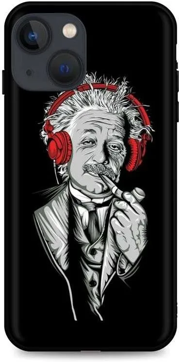 Kryt na mobil TopQ iPhone 13 silikón Albert Einstein 64864