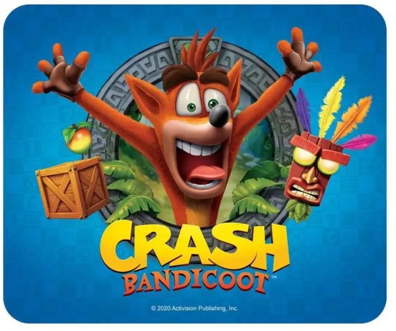 Podložka pod myš Crash Bandicoot - Podložka pod myš, rozmery 23,5×19,5×0,3cm
