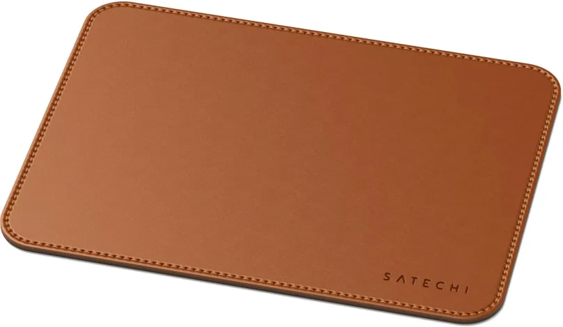 Podložka pod myš Satechi Eco Leather Mouse Pad - Brown, materiál: umelá koža, hnedá