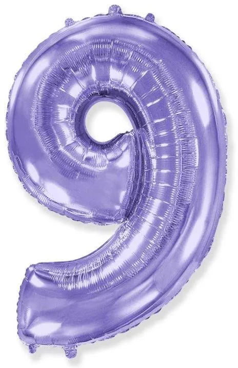 Balóniky Balón fóliový číslica fialová - lila 102 cm - 9