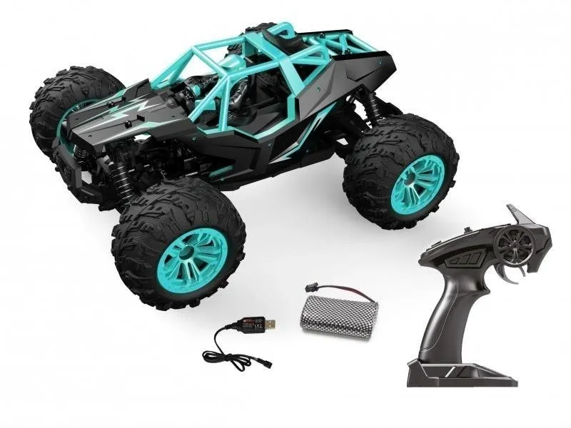 RC auto DF drive and fly modely Fun-Racer 4WD RTR tyrkysový