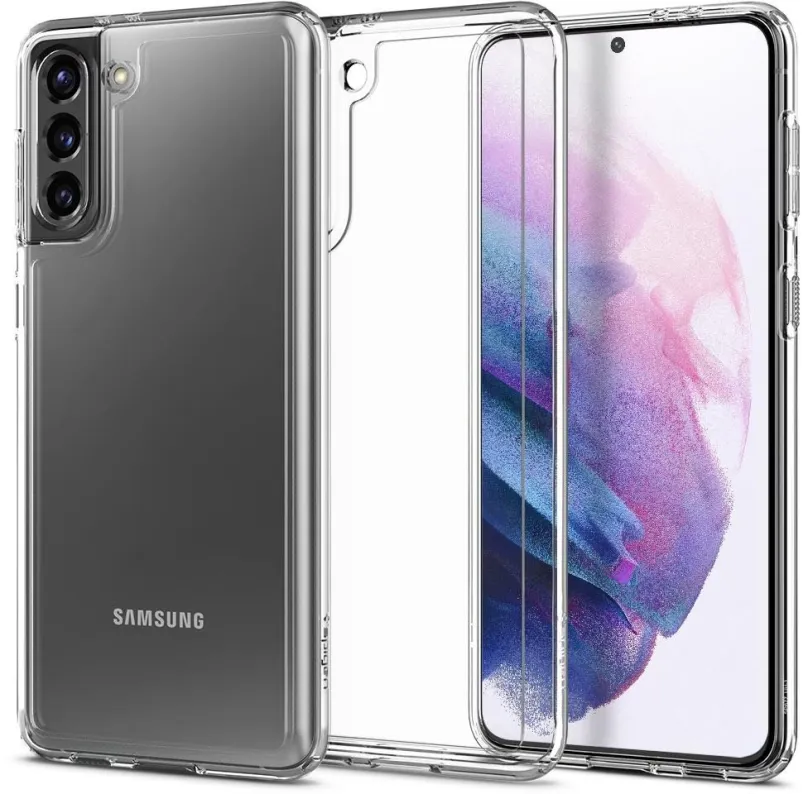 Kryt na mobil Spigen Ultra Hybrid Clear Samsung Galaxy S21, pre Samsung Galaxy S21, materi