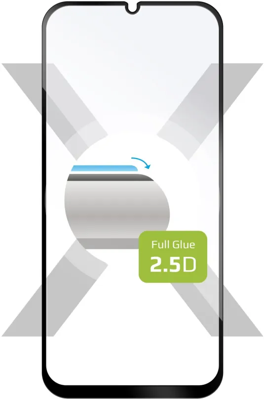 Ochranné sklo FIXED FullGlue-Cover pre Samsung Galaxy A50/A50s/A30s čierne