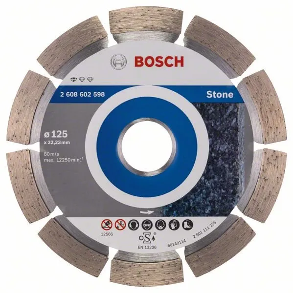 Diamantový kotúč Bosch Standard for Stone 125x22.23x1.6x10mm 2.608.602.598