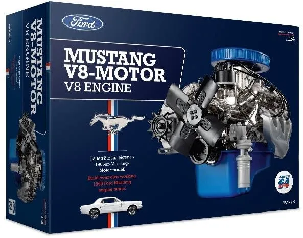 Stavebnica Franzis Maketová stavebnica motora Ford Mustang V8 v mierke 1:4